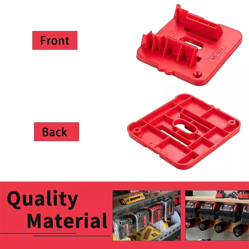 1-10PCS Power Tools Lithium Battery Holder Storage Fixed Bra