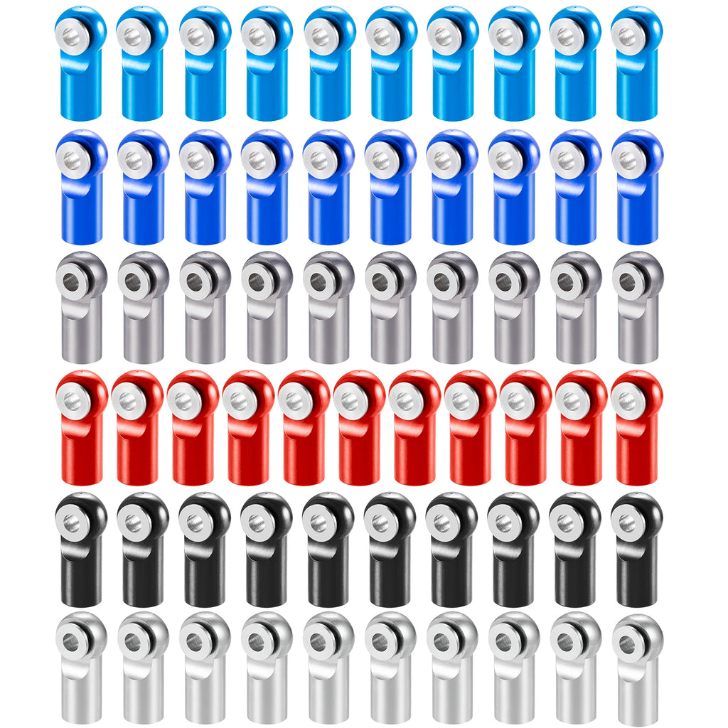 AXSPEED 10Pcs Aluminum Alloy M2 M2.5 Rod End Ball Head Joint