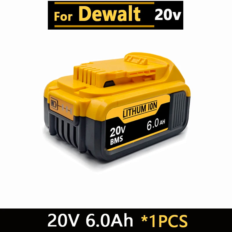 New High-Power for DEWALT 20V/60V Battery DCB200 DCB205 DCB206 Power Tool 18V Battery 3AH 8AH 12AH 18AH Batteries DCD805
