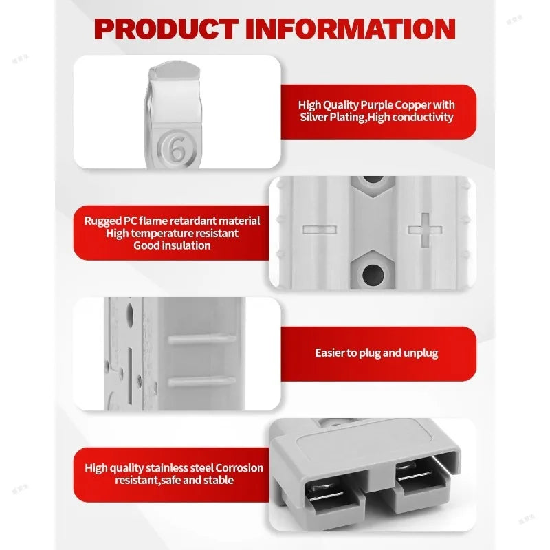For Anderson Style Plug Connectors Adapter 50A DC for Power 
