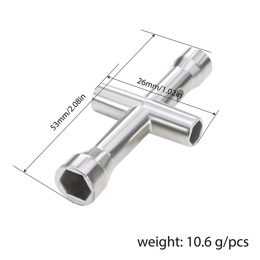 4-in-1 Multi-Size RC Cross Wrench Tool Set 4/5/5.5/7mm for 1
