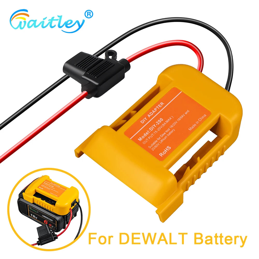 External Battery Adapter Converter for DEWALT 18V/20V/54V Ba