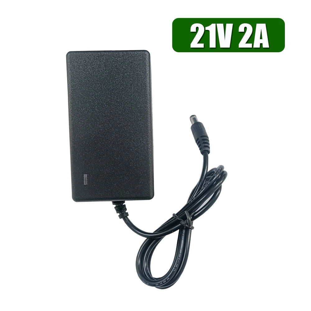 12.6V 16.8V 21V 2A Lithium-ion Battery Charger For Electric Power Tool With DC Power Adatper For Screwdriver Battery Pack