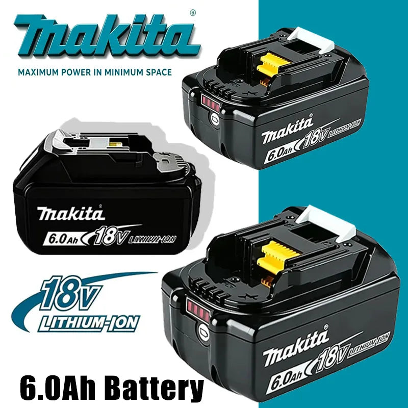 6Ah 100% Original Makita 18V Battery BL1860B Rechargeable Li