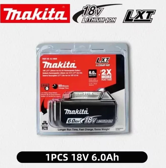 Genuine 6AH Makita BL1860 6Ah Battery Power Tools Li-ion Replacement LXT BL1850 BL1840 for 18V Screwdriver with BMS 18V Battery