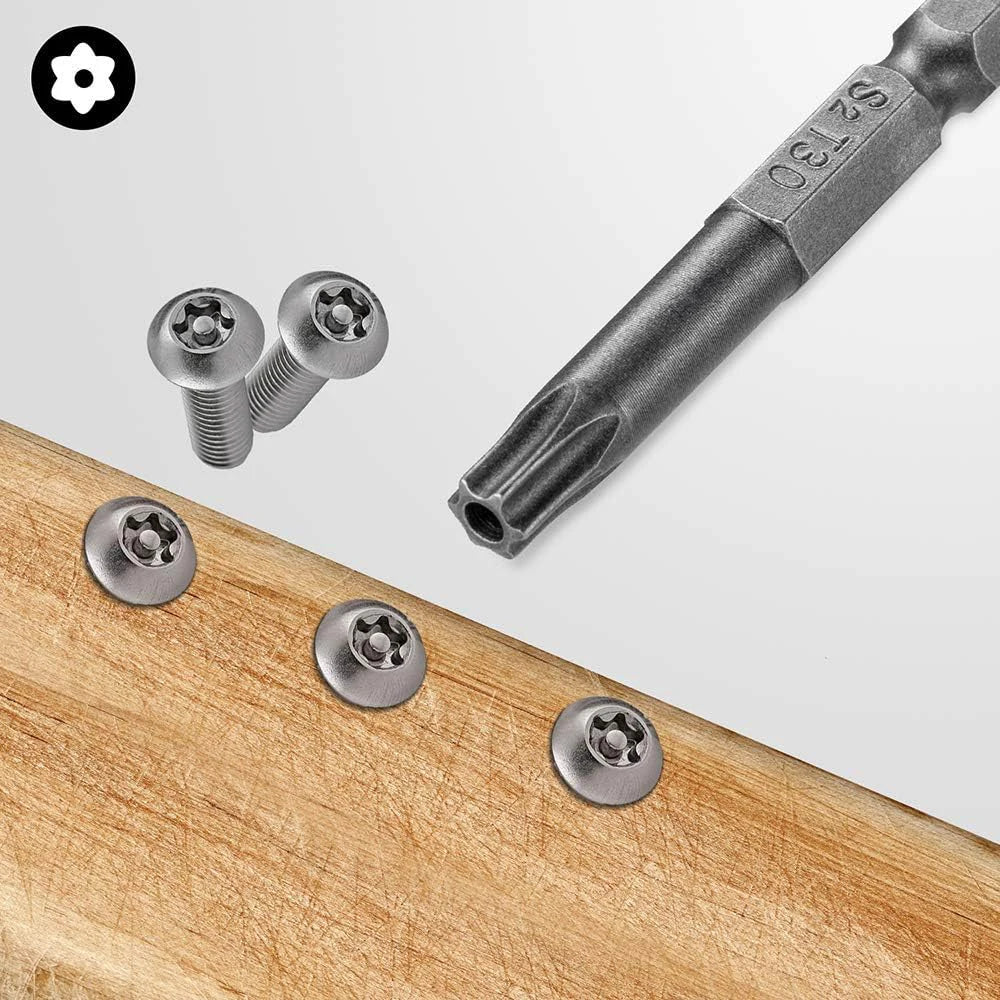 11 PCS Torx Security Bit Set S2 Steel Magnetic Security Scre