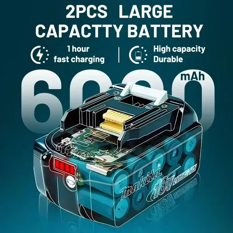 Original Makita 18V 6.0Ah 9.0Ah 5.0Ah Rechargeable Lithium B