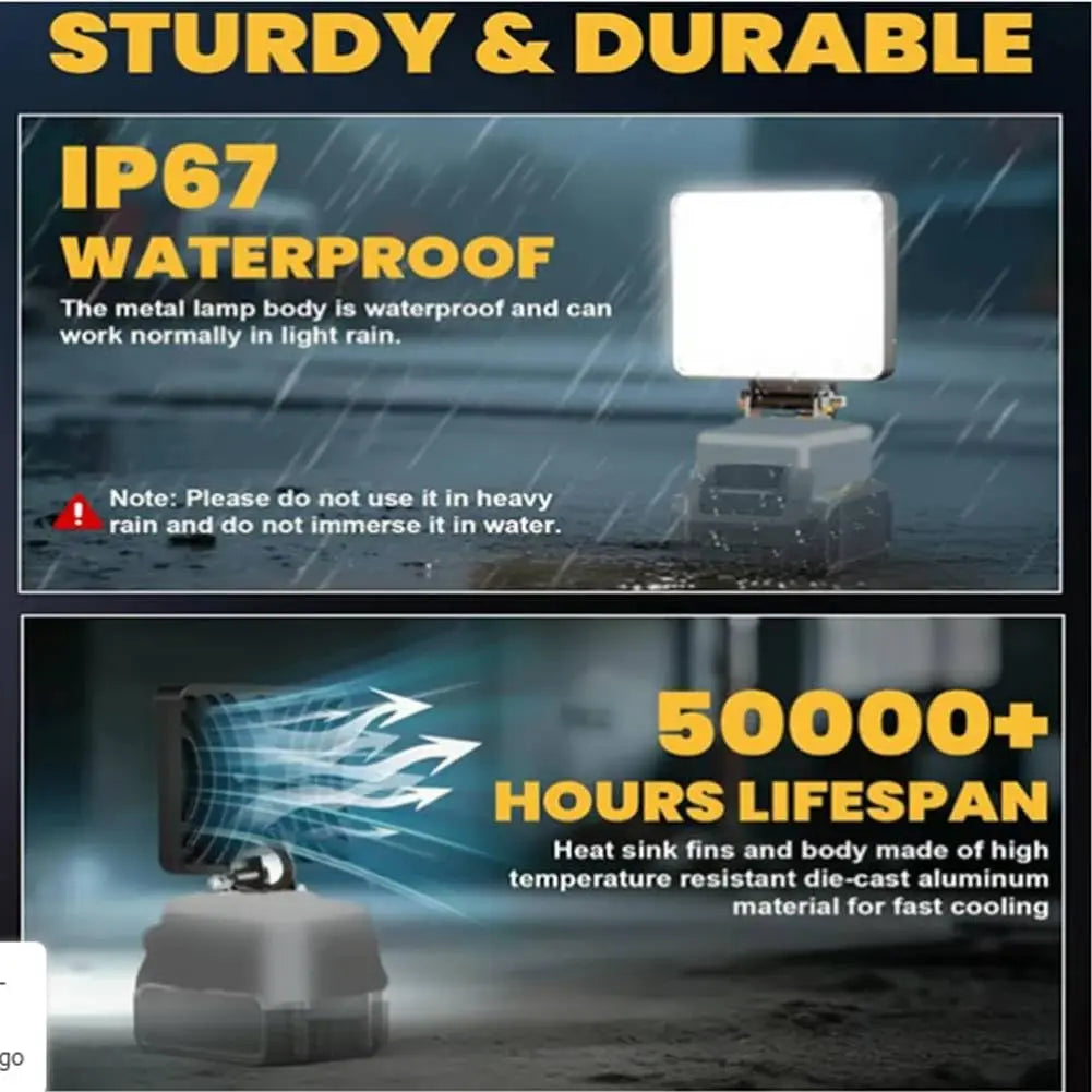 Power Tool Accessories LED Work Light for Makita for Milwauk