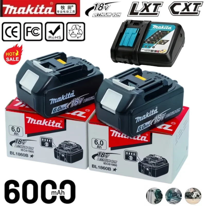Authentic Makita LXT 18V 6.0Ah Lithium Battery Universal Fit