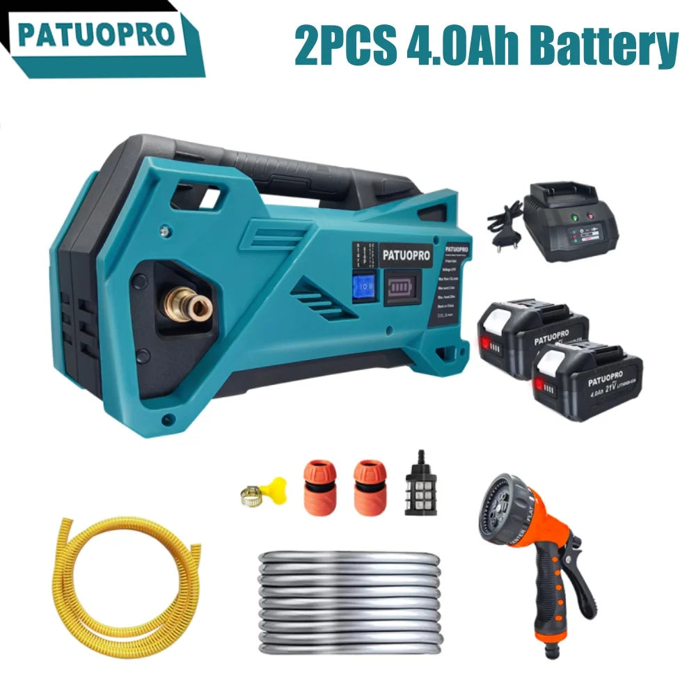 10m Hose 500W Cordless Water Pump Watering Machine Garden Ir