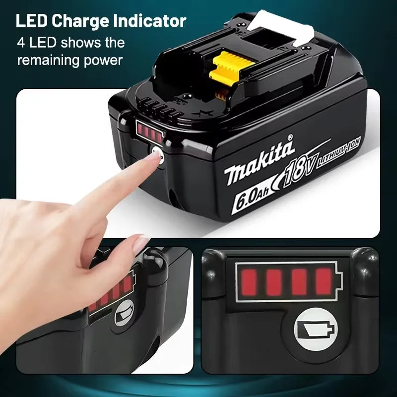 Original Makita 18V 6.0Ah 9.0Ah 5.0Ah Rechargeable Lithium B