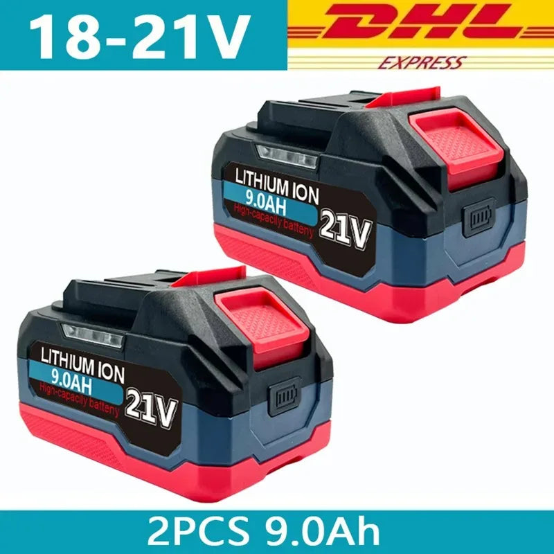 21V 6/9/12AH For Makita 18V Battery Power Tools Li-ion Replacement LXT BL1860 BL1850 BL1840 for 18V/21v Screwdriver with BMS
