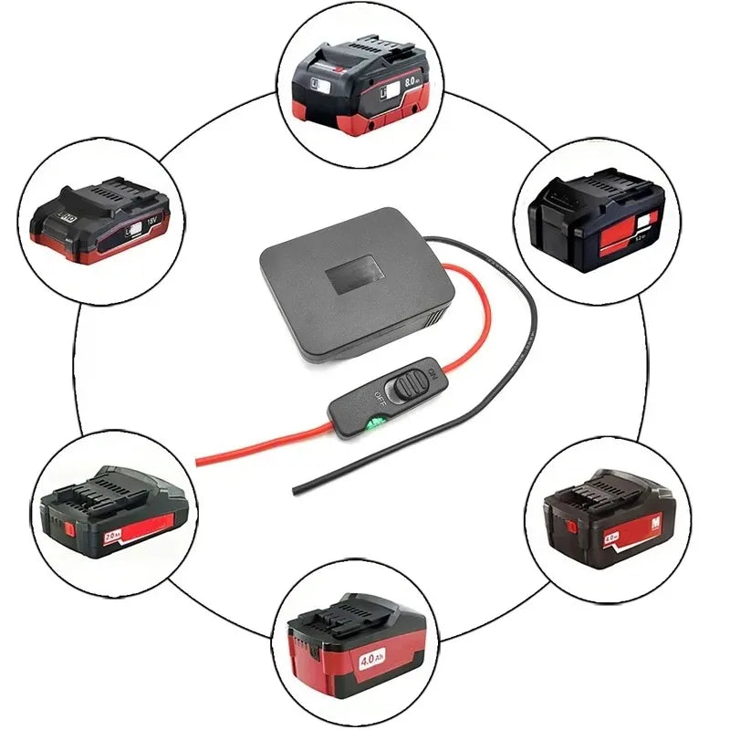 For Metabo Power Battery Adapter Wheel for 18V Li-ion Batter