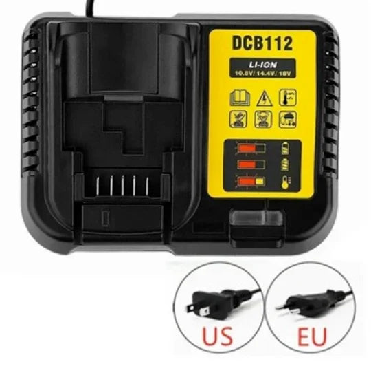 20V For DeWalt 12Ah/9Ah/8Ah/6Ah/3Ah Li-lon Battery Replacement DCB DCD DCF DCG series Power Tools+charger+electric drill