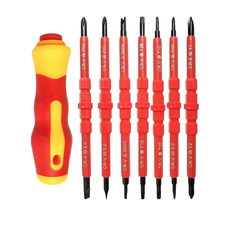 15Pcs 1000V Insulated Screwdrivers Set Electrician Repair To