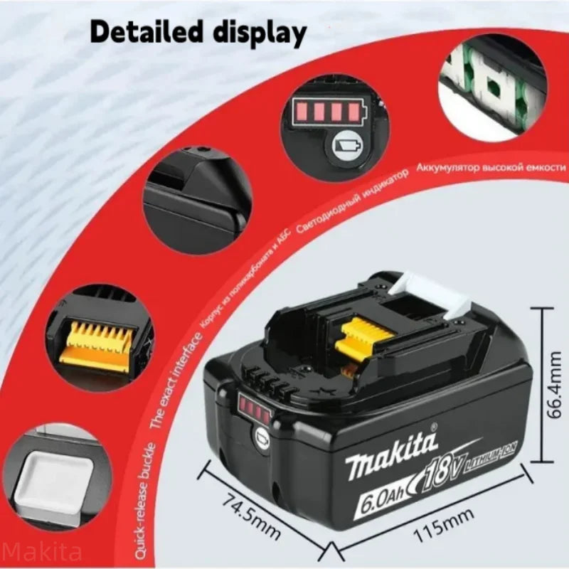 Makita 18V Battery for Makita 18V 6Ah Power Tools The 18V Ma