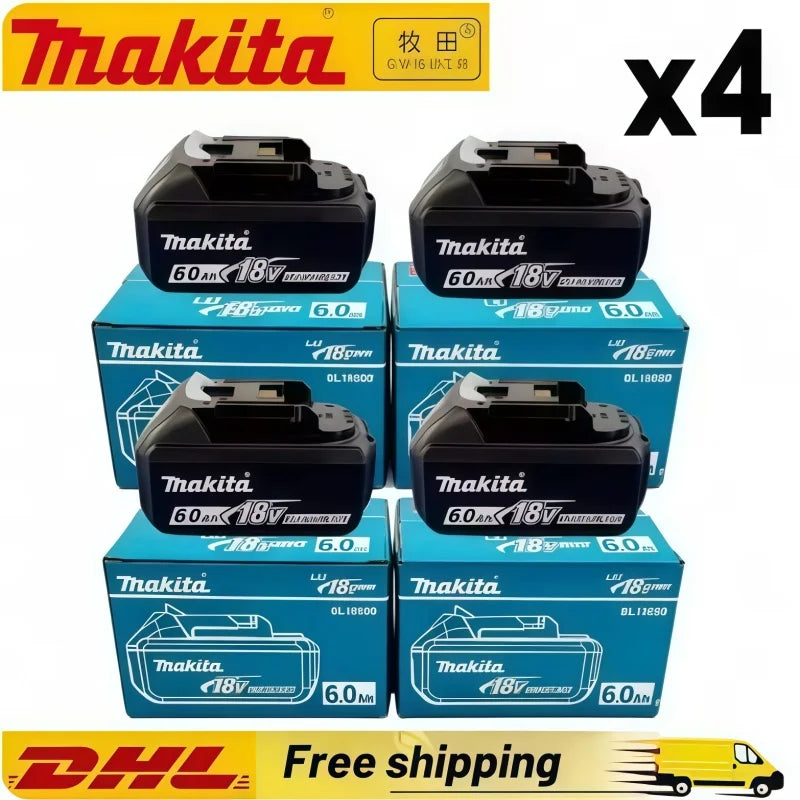 100% Original Makita Battery 6.0Ah Rechargeable Battery 18V 