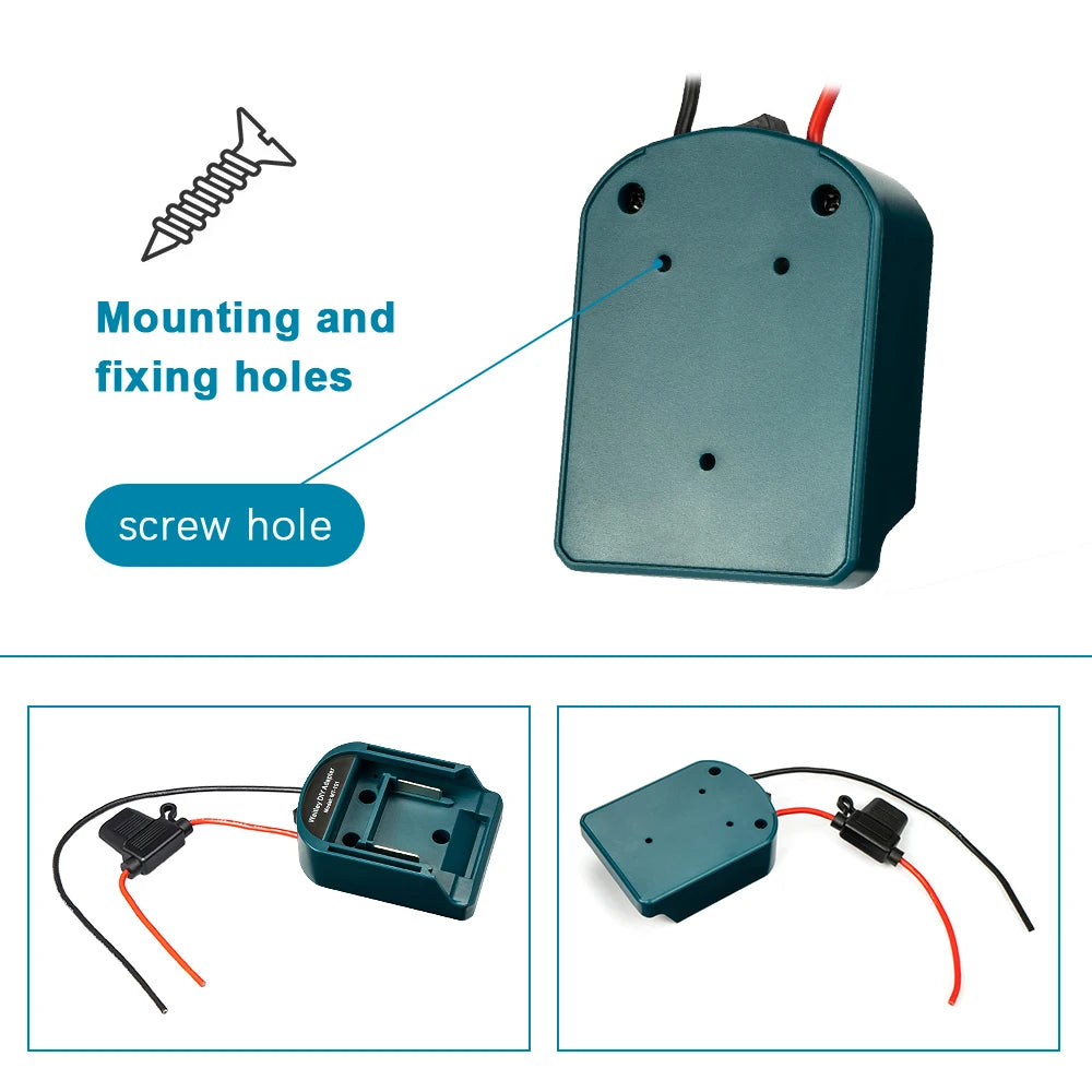 External Battery Adapter Converter for MT Makita 14V/18V Bat