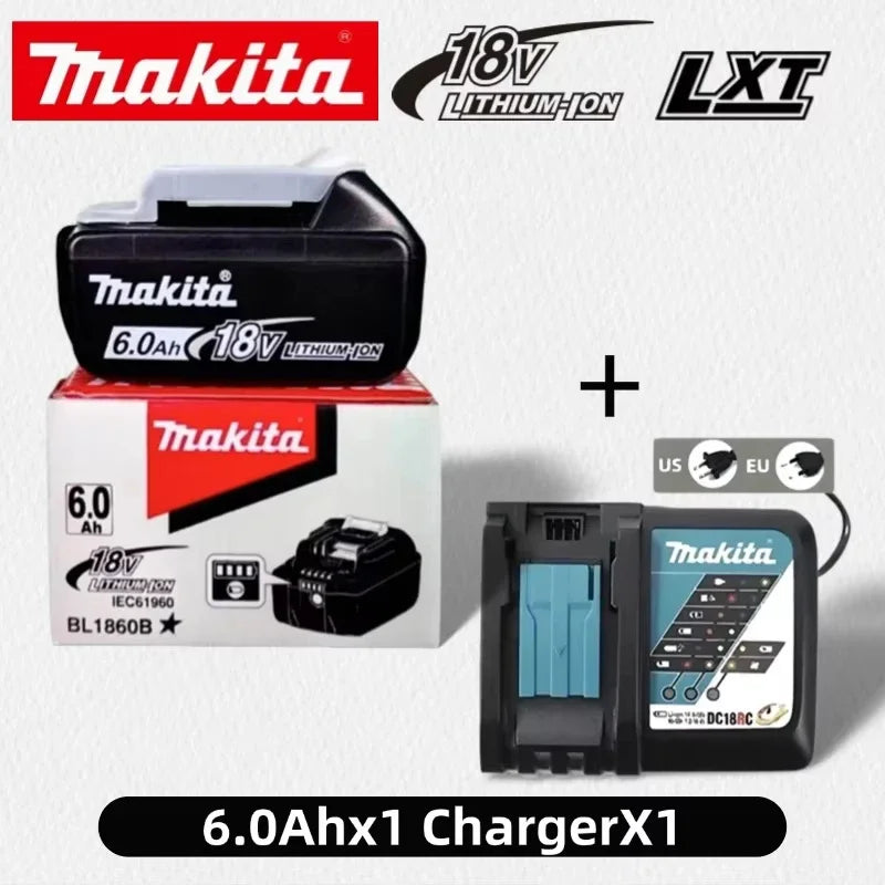 18V Makita Genuine Battery LED Display Rechargeable Tool Battery for Makita LXT Series Power Tool Battery & Charger