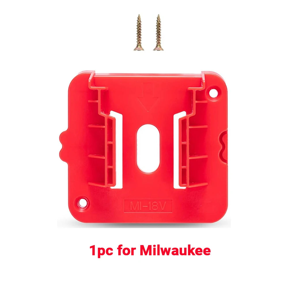 1-10PCS Power Tools Lithium Battery Holder Storage Fixed Bracket Installation Base Rack For Milwaukee For M18 18V Li-ion Battery