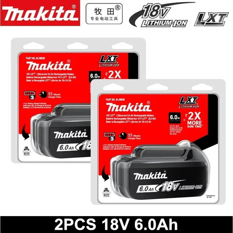 Genuine 6AH Makita BL1860 6Ah Battery Power Tools Li-ion Replacement LXT BL1850 BL1840 for 18V Screwdriver with BMS 18V Battery