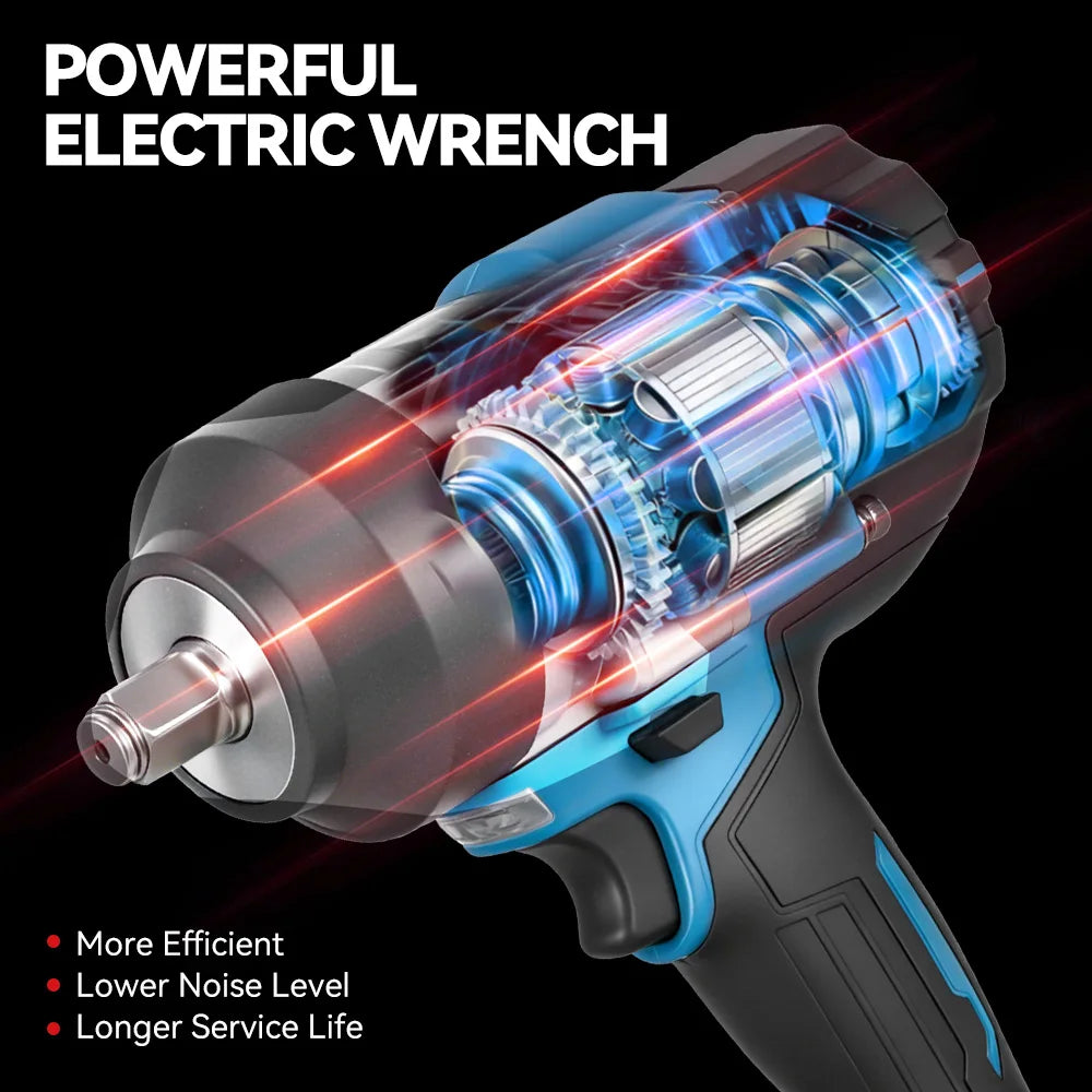 ONEVAN 2800N.M Brushless Cordless Electric Impact Wrench Pow