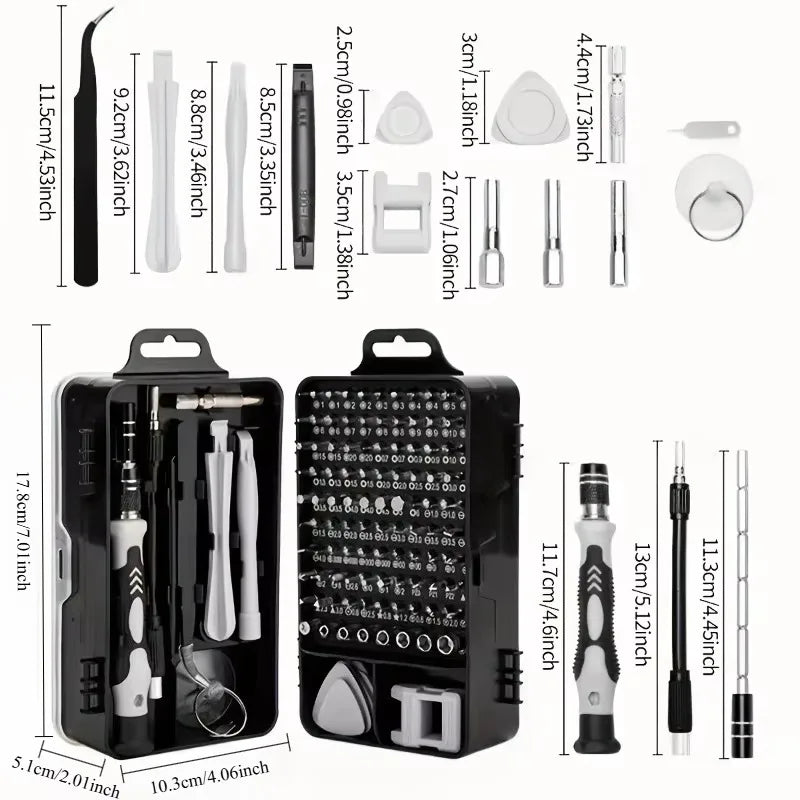 115 in 1 Magnetic Screwdriver Set High Hardness Bits Multi R