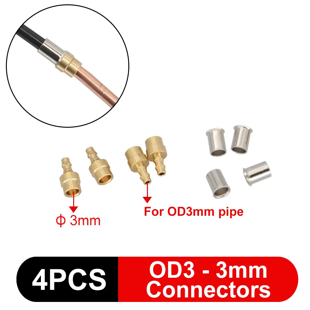 3mm/4mm Hose Hydraulic Copper Tube Welding M3/M5 Connector Bender Tool for RC Excavator Hydraulic Model Parts