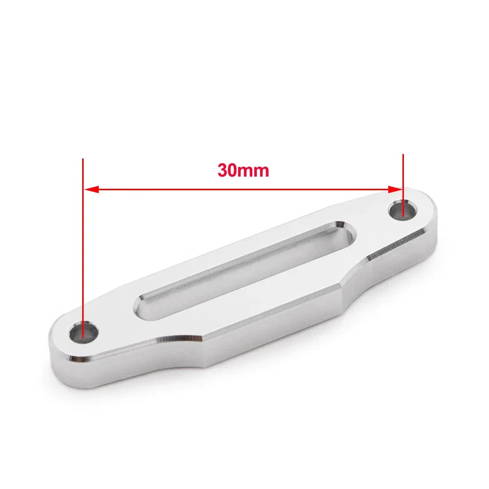 YEAHRUN Aluminum Alloy Winch Control Mount Plate Hawse Fairlead for 1/10 RC Crawler Car Axial SCX10 TRX4 D90 RC 4WD