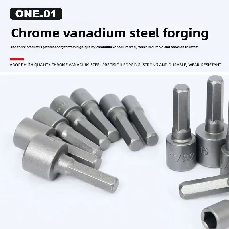 9-14 pieces/set of hexagonal socket batch head set nozzle nu