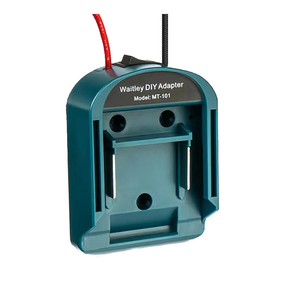 External Battery Adapter Converter for Makita 14V/18V Battery DIY Power Tool Box Mod Plug Accessories Fuse and ON/OFF Switch