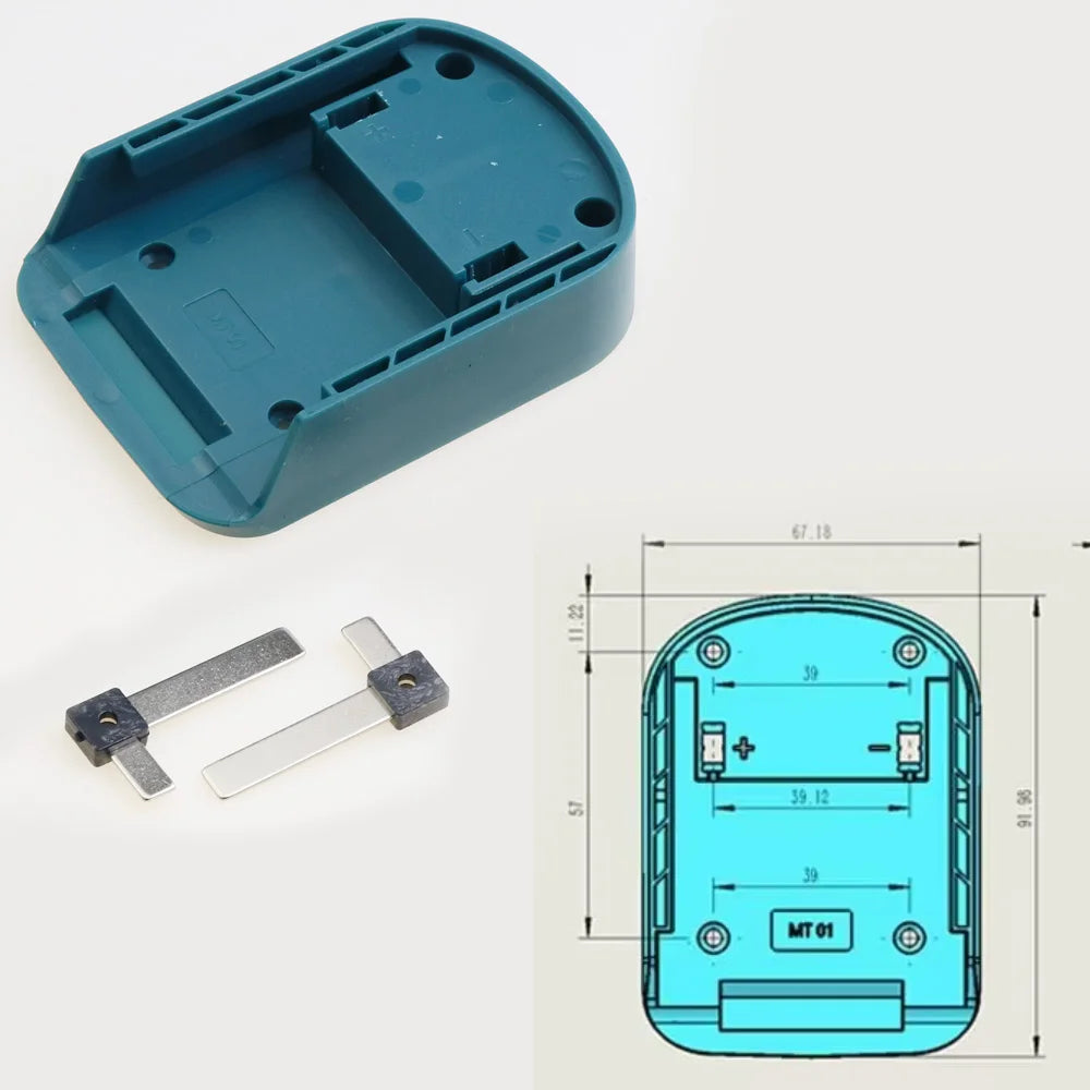 1PC DIY Adapter Converter Base Charging Head Shell For Makita For DeWalt For WORX For Milwaukee 18V Lithium Battery Connector