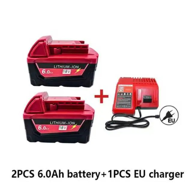 M18 For Milwaukee 18V Power Tool Battery Charger BR XC M18B5 48-11-1860 Built-in 18650 Power Tool Battery 6.0Ah/9.0Ah/12.0Ah