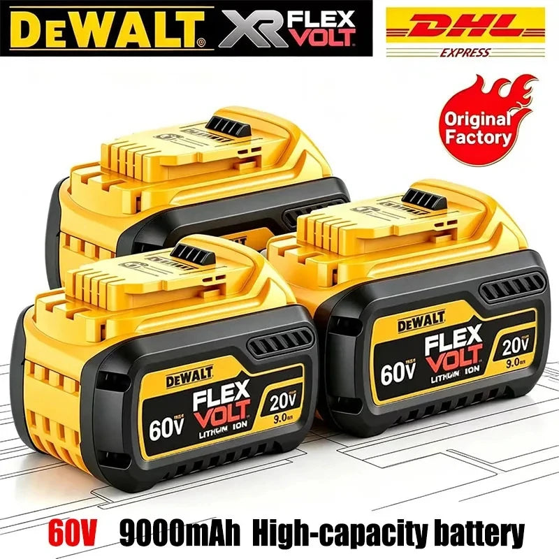 DeWALT 100% Original Battery 20V/60V 9000mAh MAX FlexVolt fo