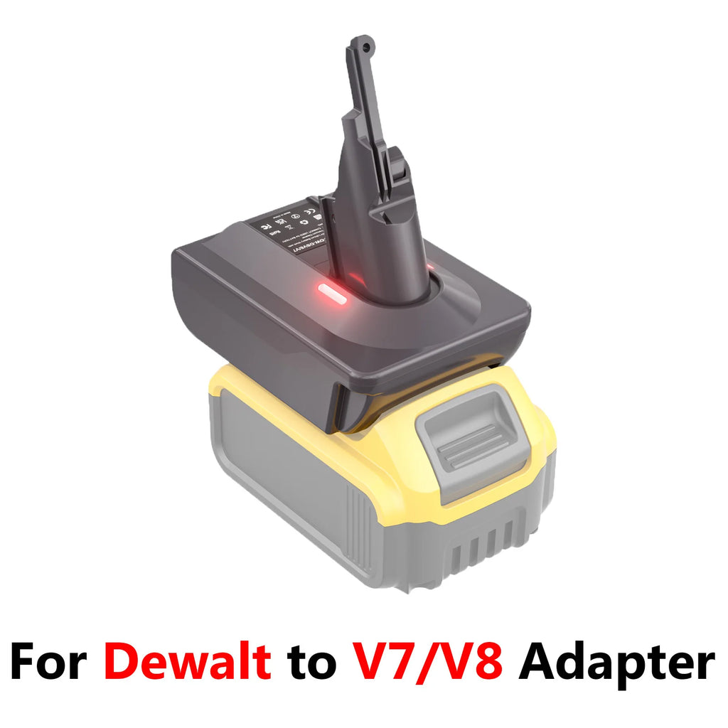 Turpow For Dewalt DCB200 Battery to Dyson V6/V7/V8 Battery Adapter with Dyson V6 V7 V8 Series Lithium Tool Batteries Adapter