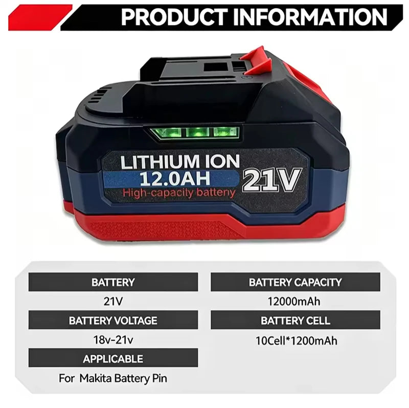 21V for Makita Battery Power Tools Li-ion Replacement LXTBL1