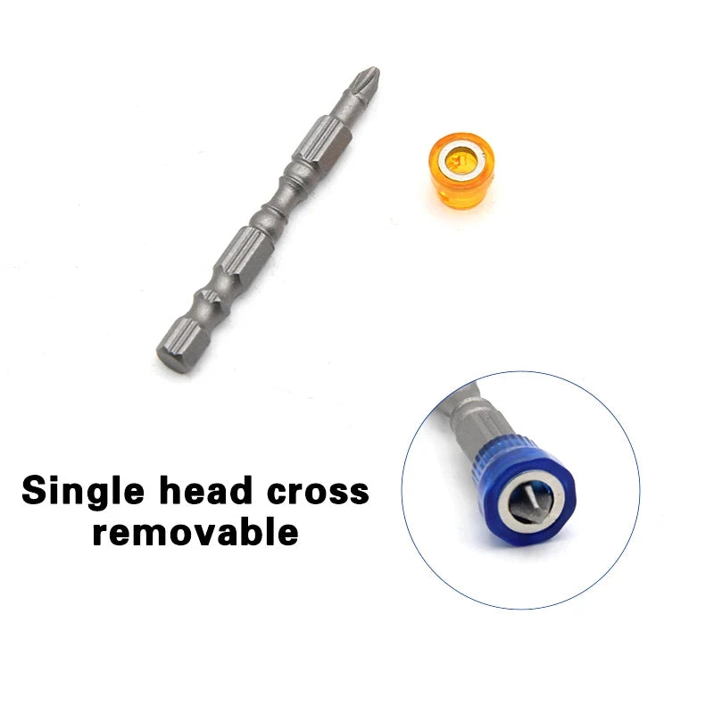 5Pcs Magnetic Screwdriver Bit Drill Cross-head PH2 Magnetic 