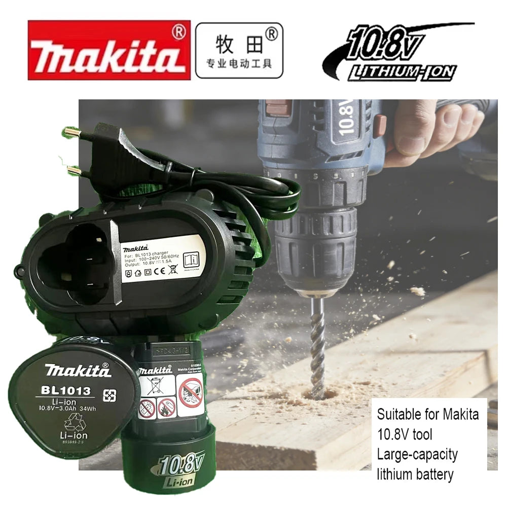 Makita 10.8V Original Battery BL1013 BL1020 BL1030 DF030D Ma