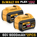 Dewalt 18V 20V 5Ah 6Ah Battery 5000/6000mAh Lithium Ion DCB205 DCB206 Power Tools Replacement Battery with Charger DCB1104