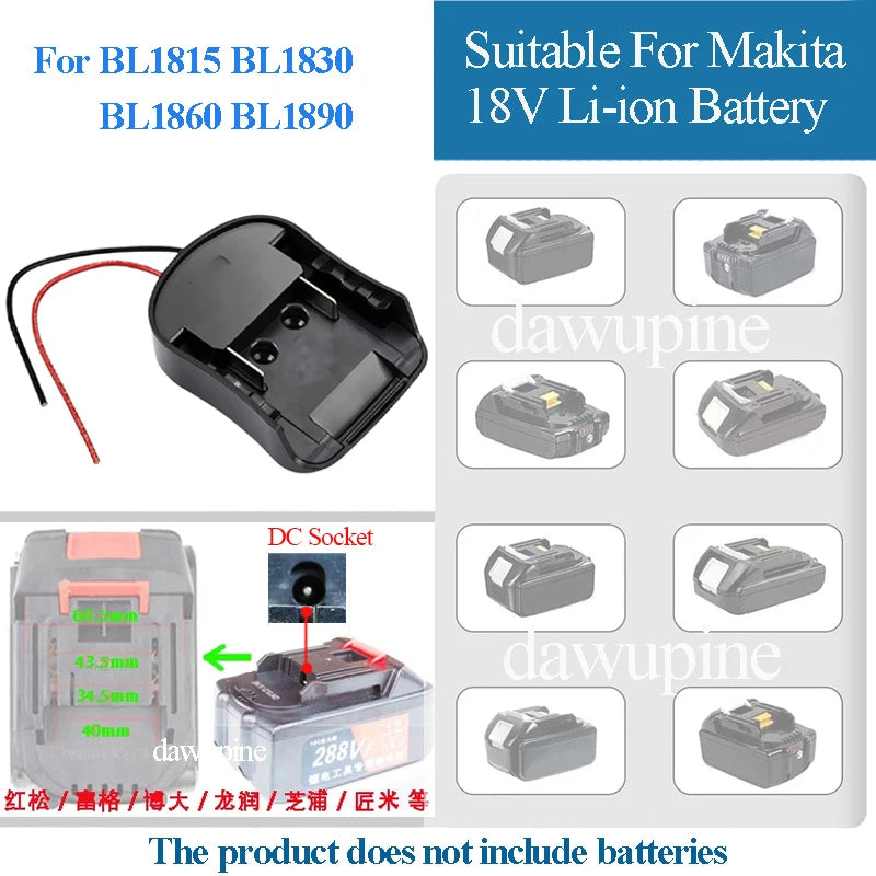 Battery Adapter Converter for Makita Dewalt Milwaukee 14.4V 