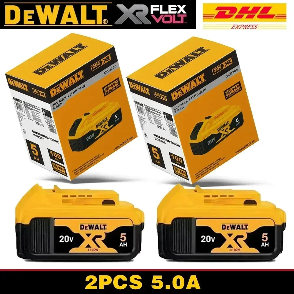 100% Original Dewalt 20V/60V 6.0Ah Power Tool Battery DCB206 DCB205 DCB200 DCB606 DCG405 DCD791 DCF805 DCF850 DCD805 Tool Batter