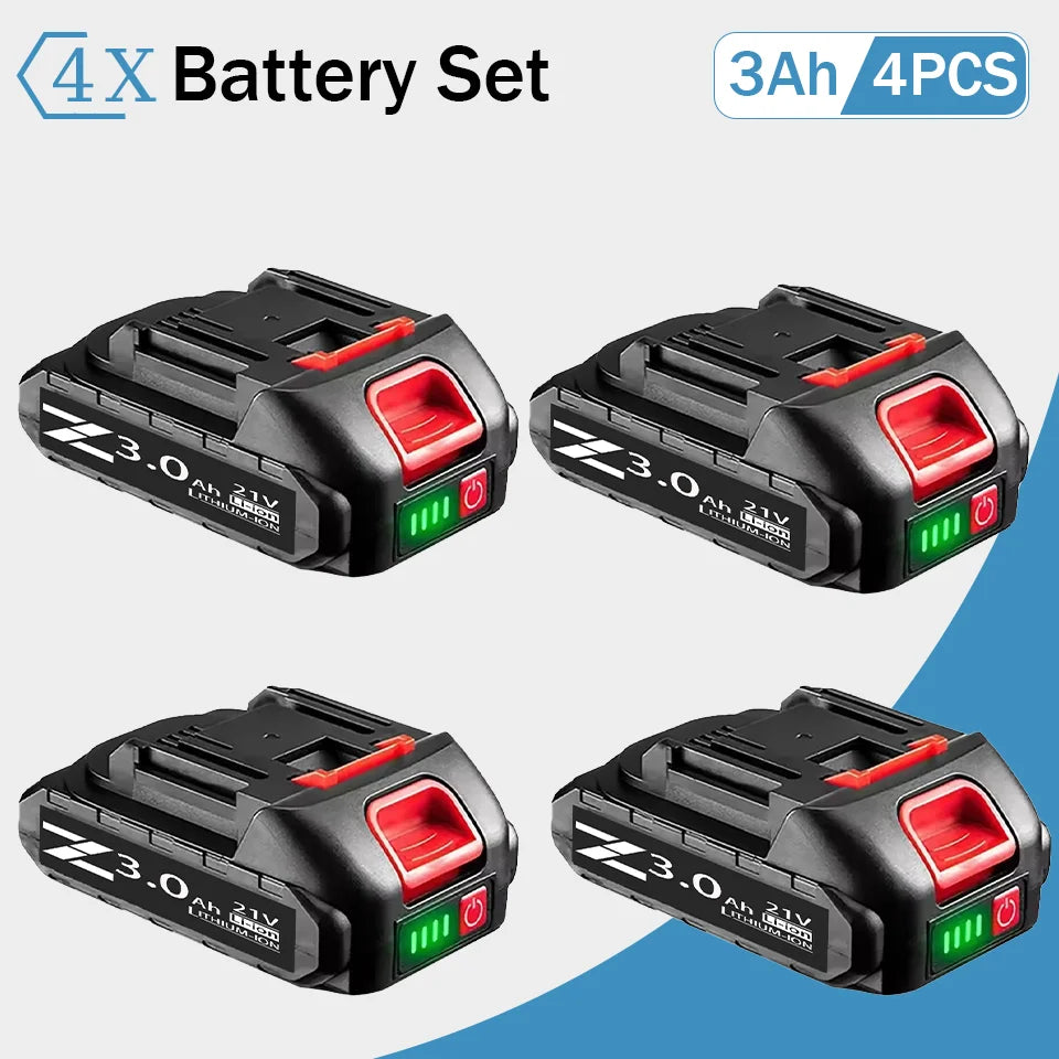 18V 21V 388VF Rechargeable Li-ion Battery 3.0Ah 6.0Ah 9.0Ah For Makita 18V LXT Power Tools Replacement Battery LED Indicator BMS