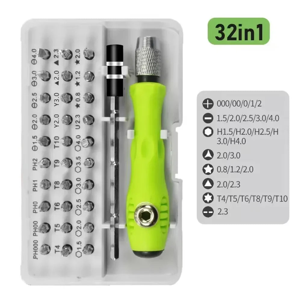 32in1 Mini Multifunctional Screwdriver Set Portable Torx Phi