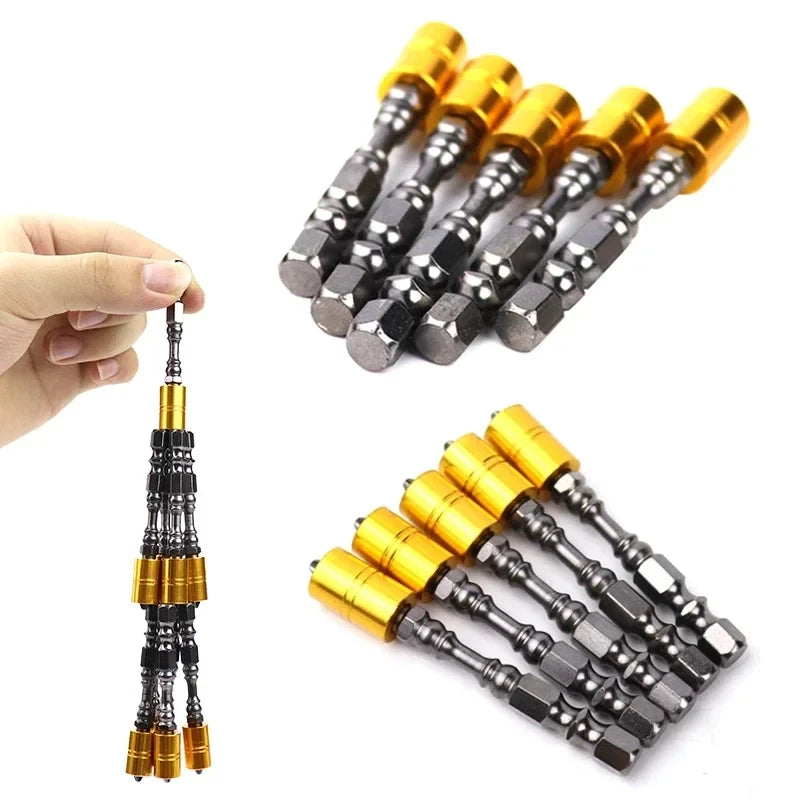 2 Pcs Strong Magnetic Screwdriver Bit Set 65mm Phillips Elec
