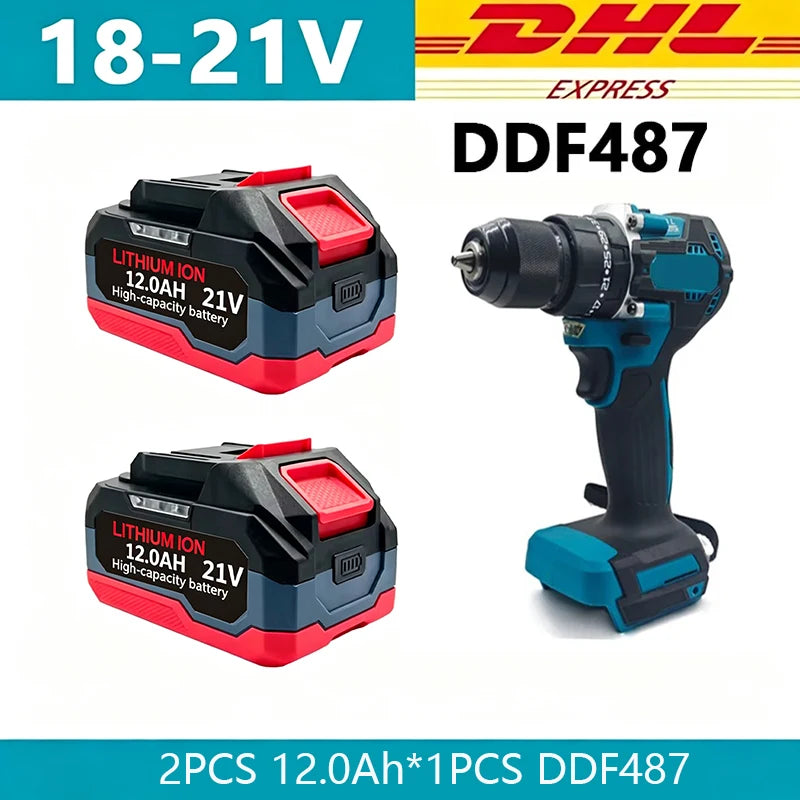 Rechargeable Battery 6.0Ah 9.0Ah 1.2Ah Power Tool Lithium Battery LED Indicator Batteries Pack For Makita 18V 21V Battery Pins