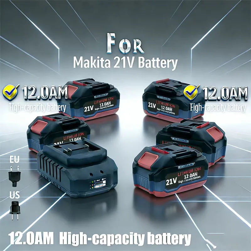 For Makita 18V21V 6.0Ah9.0Ah 12.0Ah Battery Power Tools Li-i