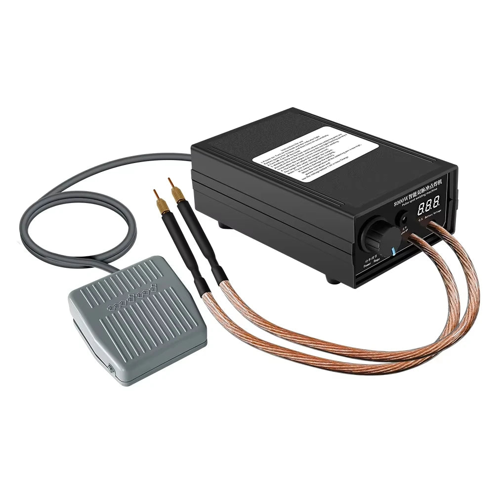 8000W Hight Power Spot Welder Machine Kit 18650 Battery Pack
