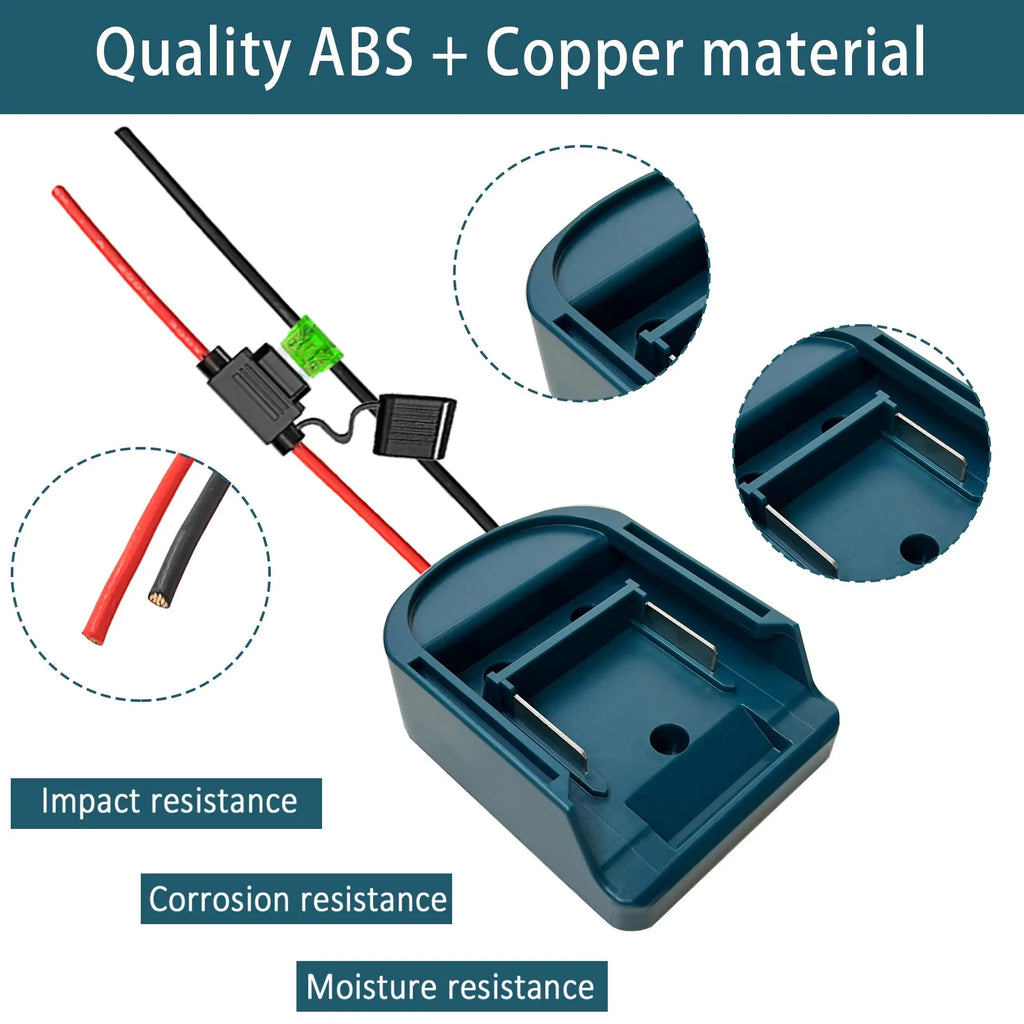 External Battery Adapter Converter for MT Makita 14V/18V Bat