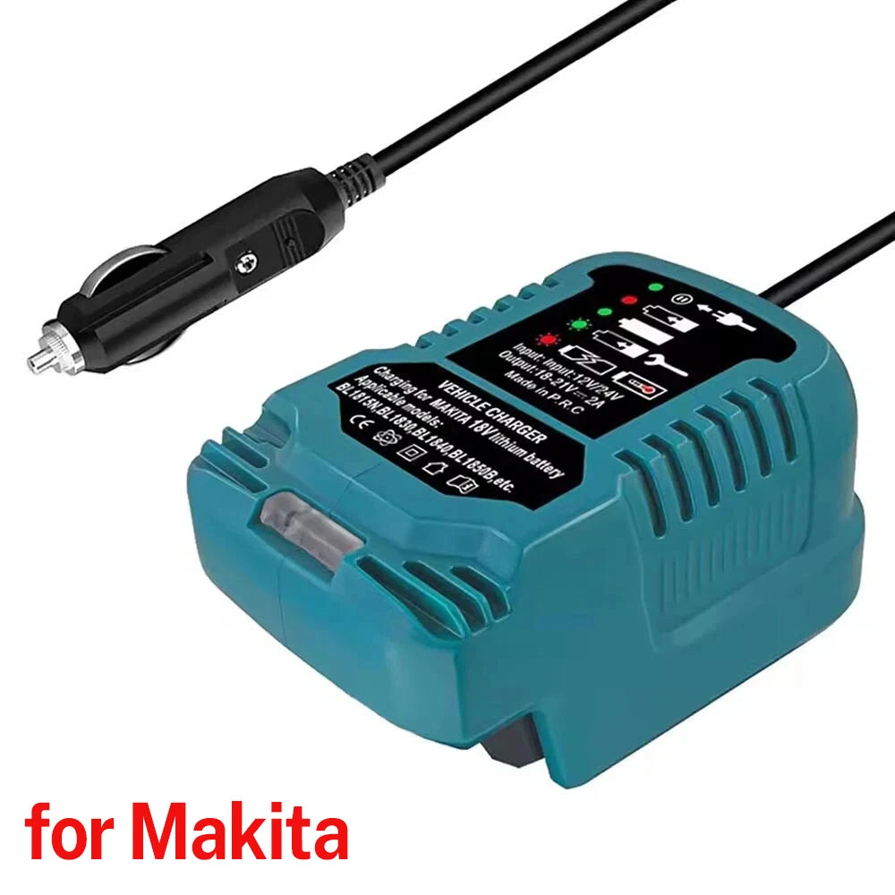 Mini Car Charger For Makita For Milwaukee For Dewalt 18V Lithium Ion Battery Car Charger Cigarette Lighter Plug Charger
