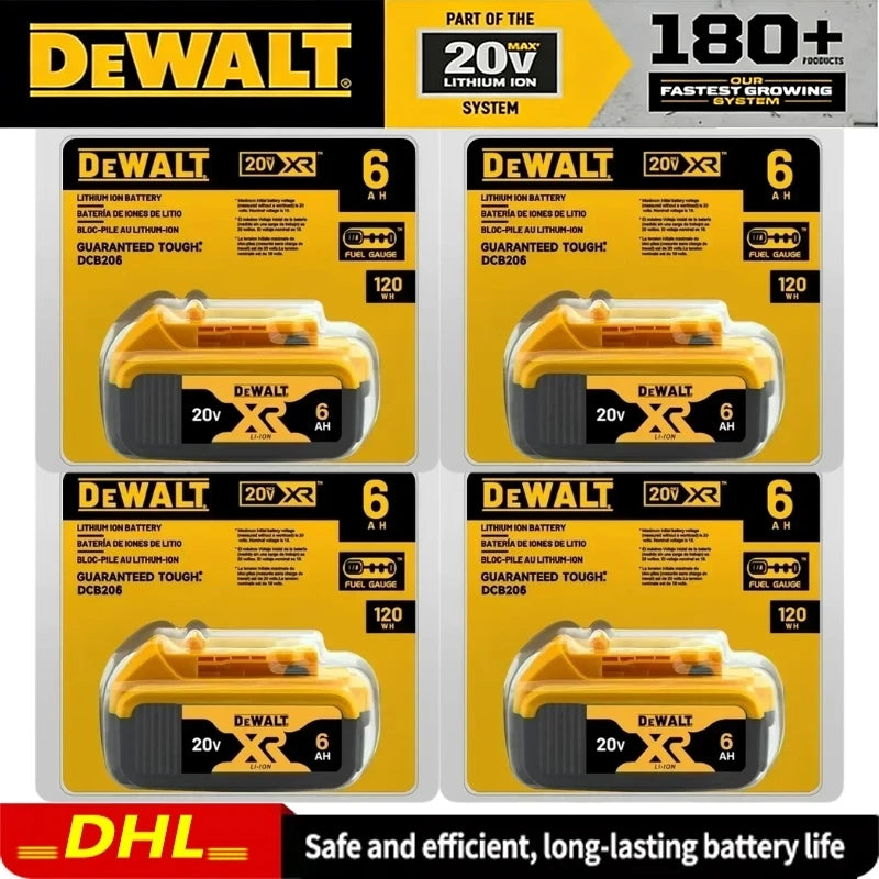 100% Original DeWalt 20V 6Ah 5Ah Battery Power Tool Replacem